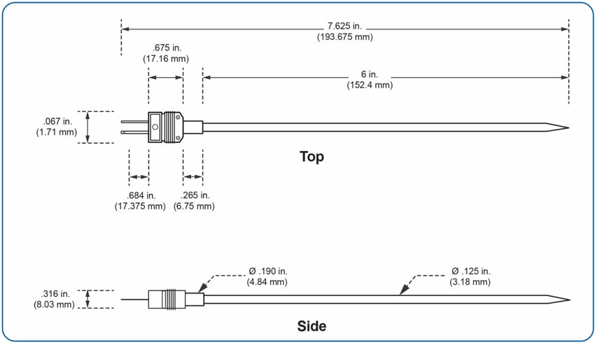Thermocouple Sensor K-Type Quick Connect Probe