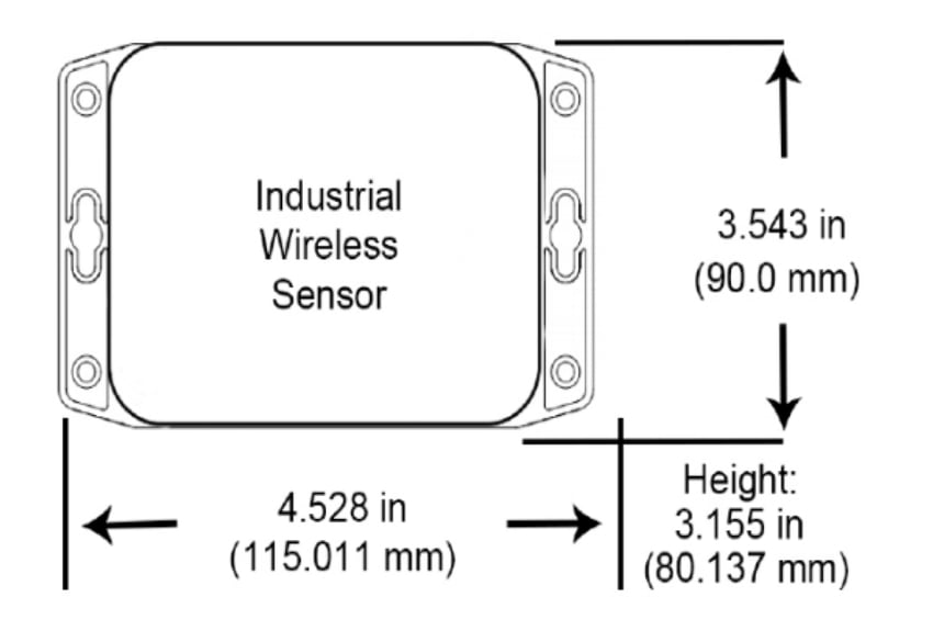 Industrial Vehicle Detect Sensor Drawing
