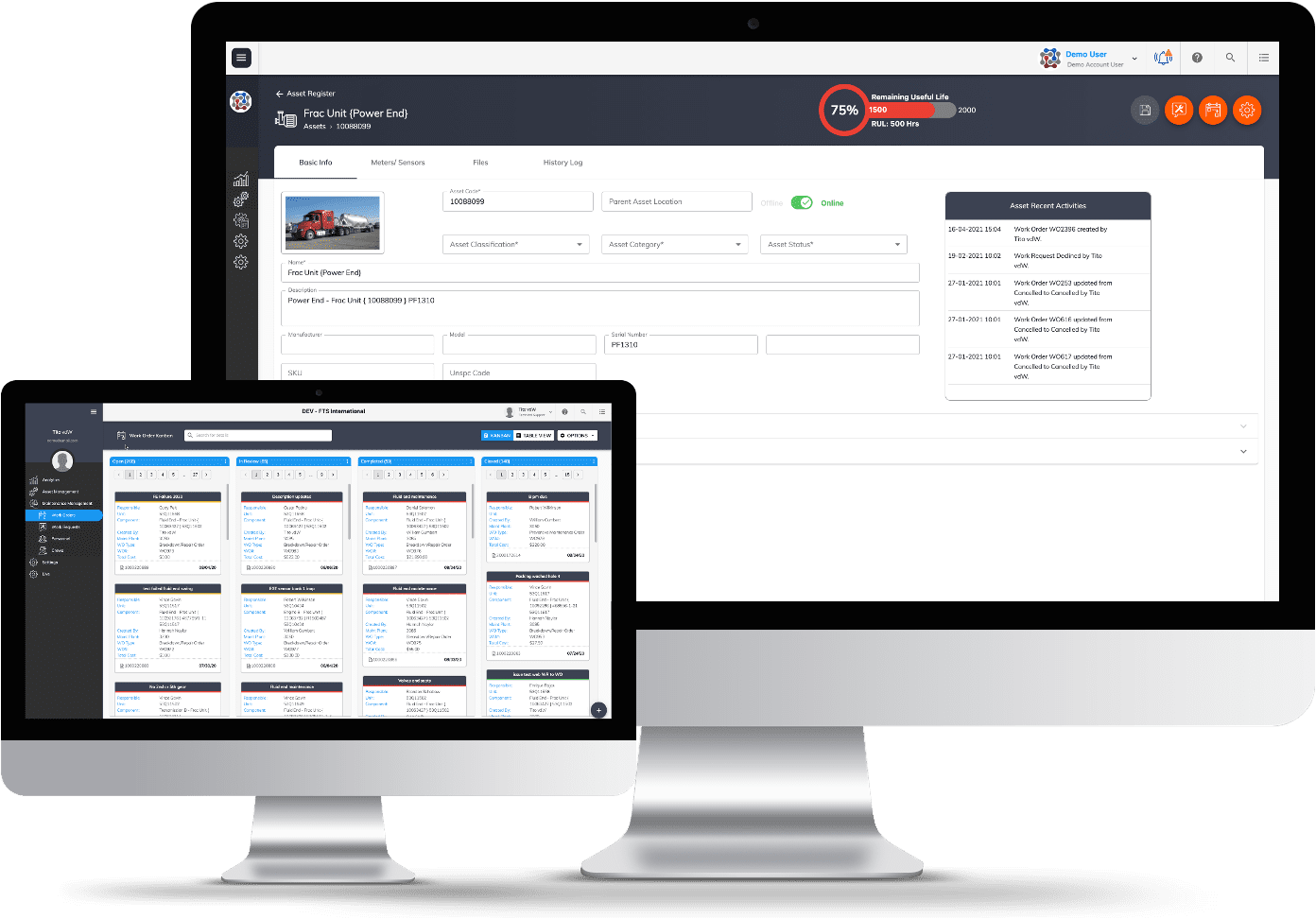 CMMS-Asset Record and WO Kanban