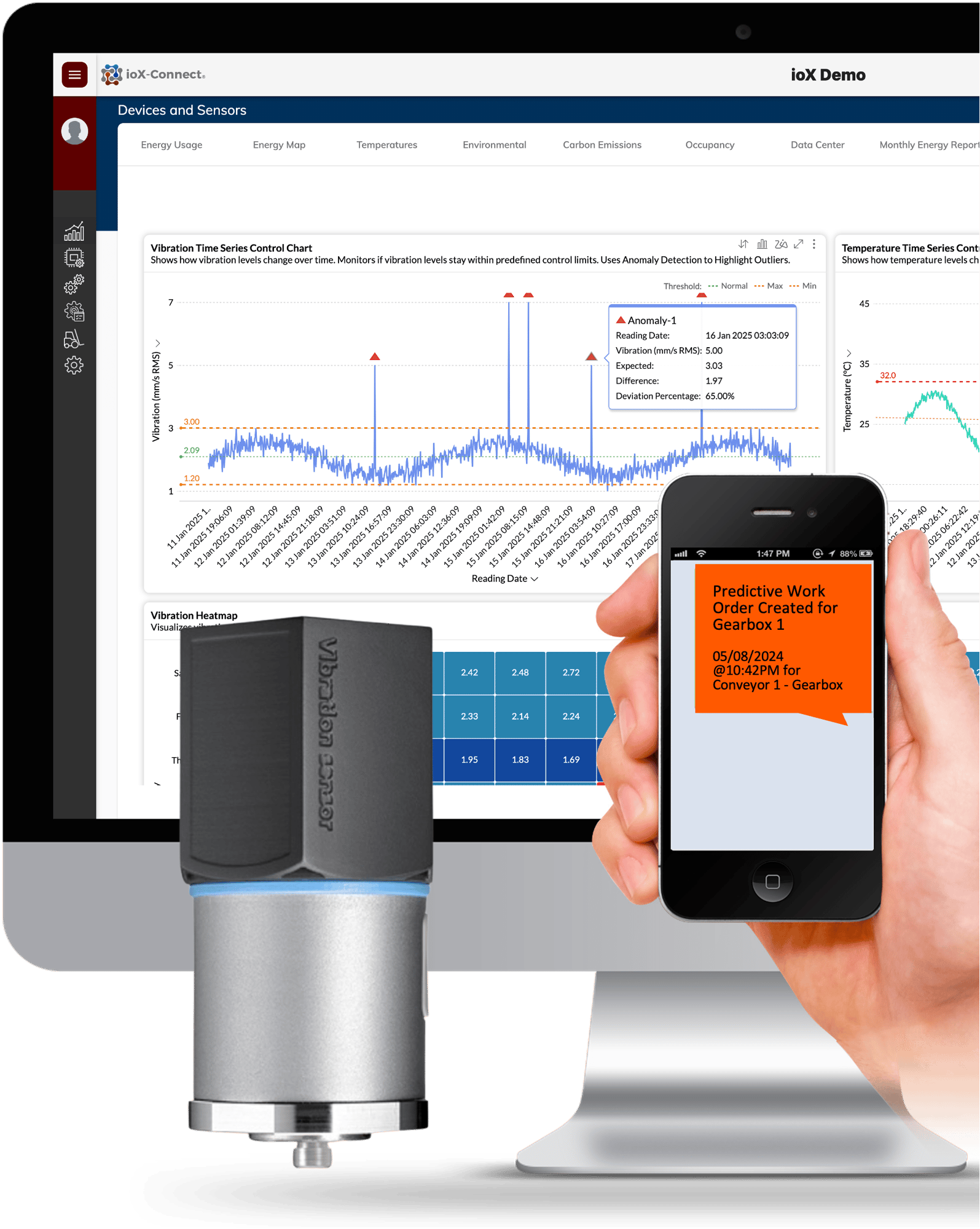 IoT predictive maintenance, condition monitoring software, vibration analysis