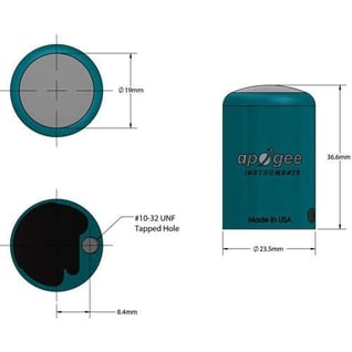 PAR Light Sensor Element Dimensions