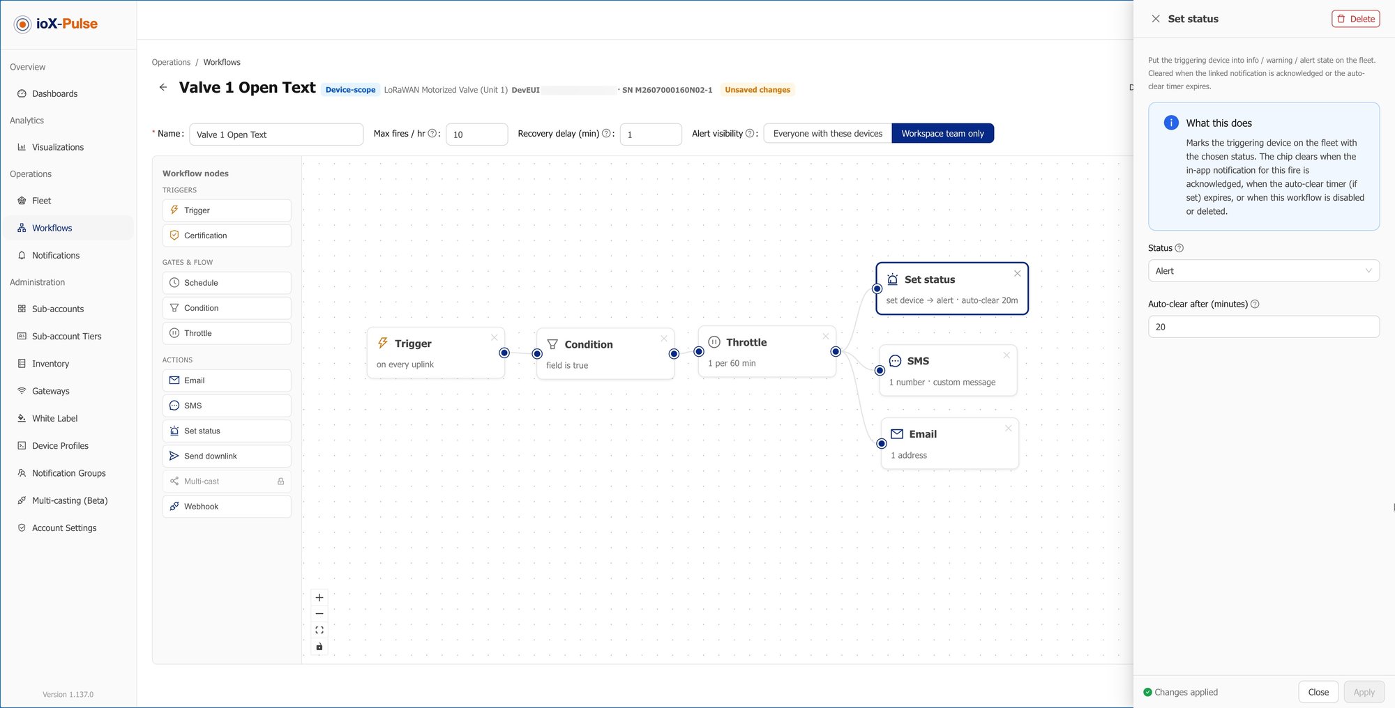 IoT Alerts and Workflows | ioX-Pulse | ioX-Connect IoT Alerts and Workflows | ioX-Pulse | ioX-Connect