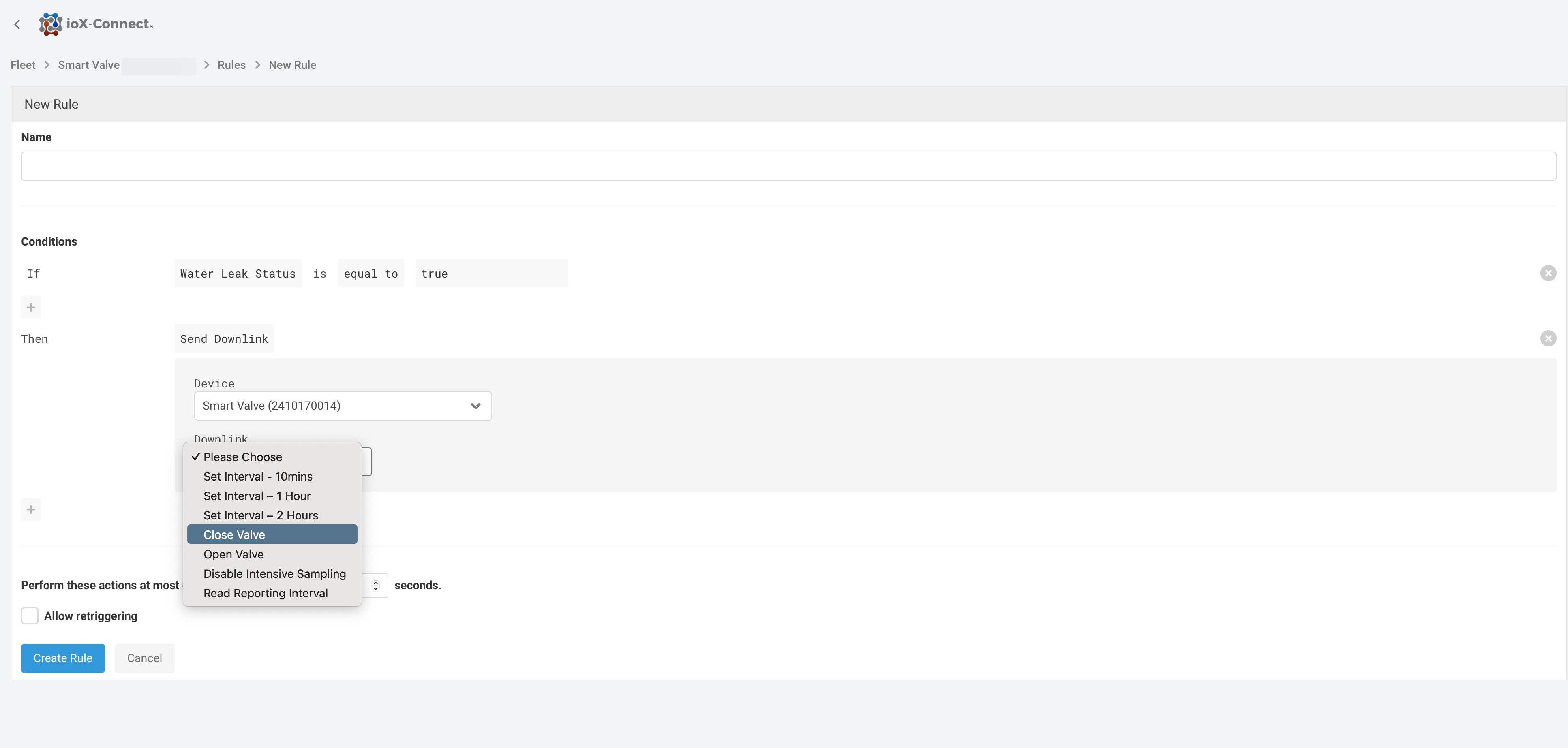 LoRaWAN Smart Valve Automation