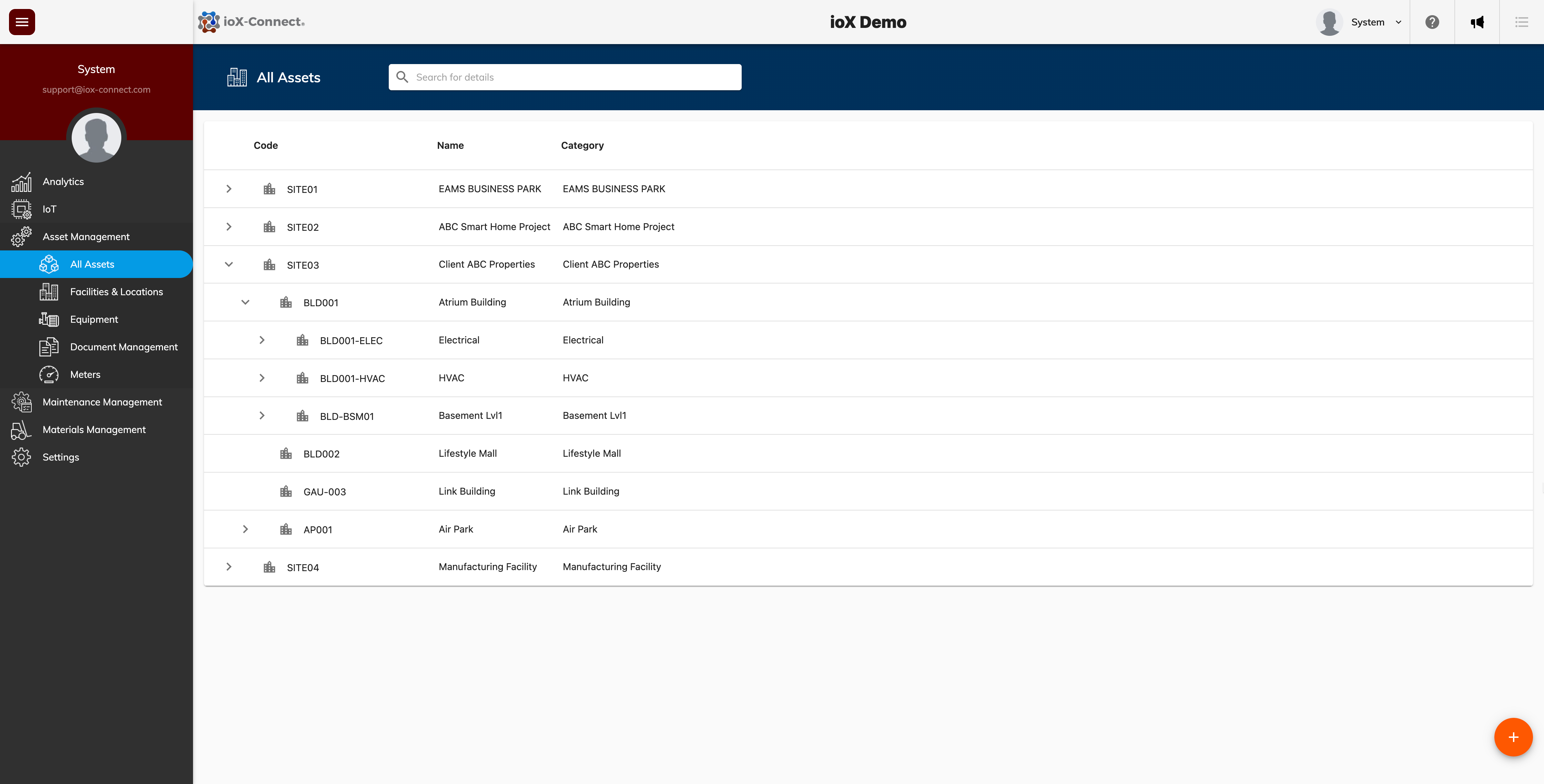 multi-site asset management, enterprise IoT platform, IoT facility management