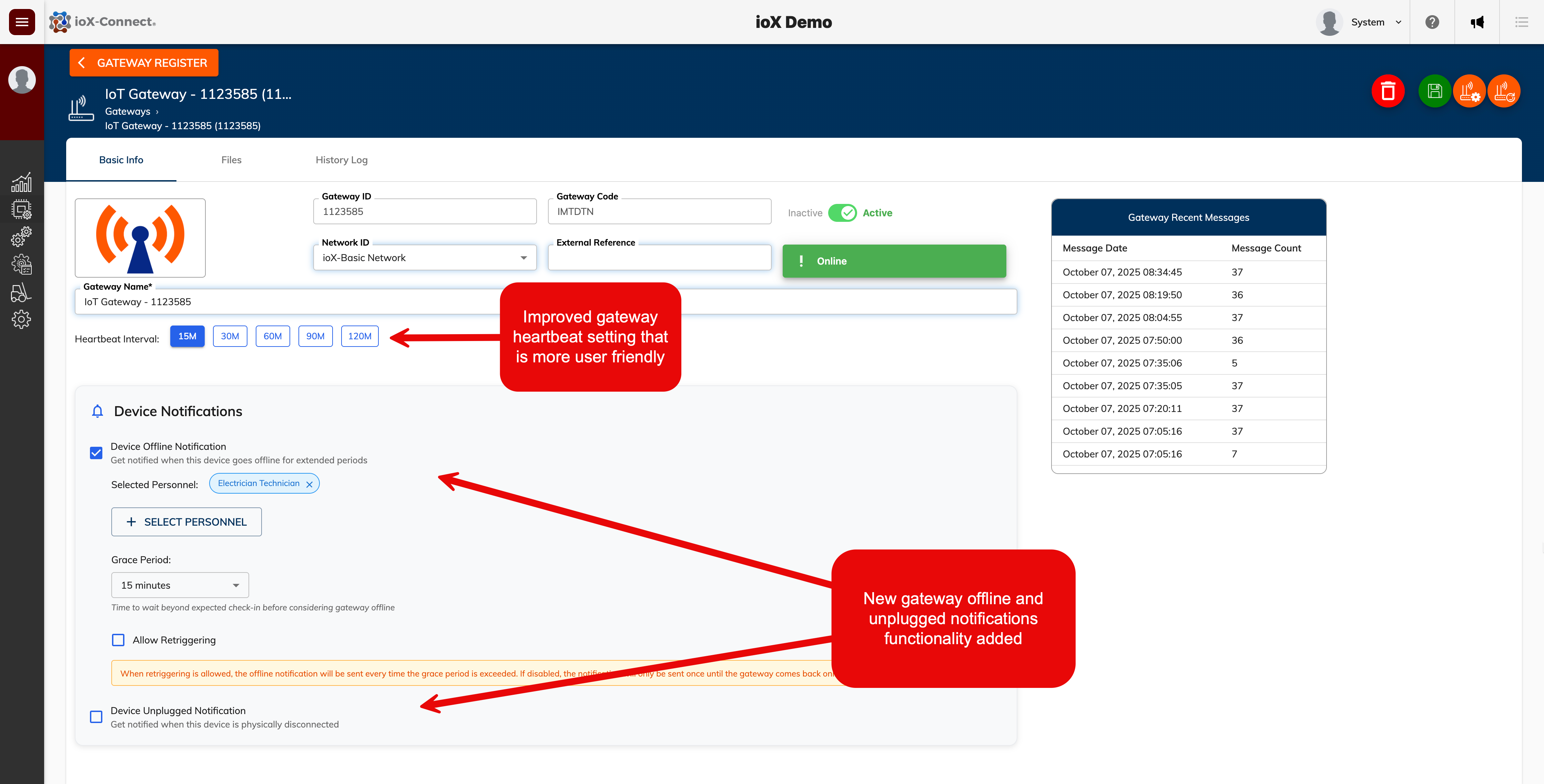 Sensor Gateway Improved UI and Functionality