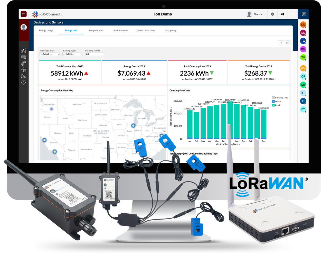 LoRaWAN Devices and Platform | ioX-Connect